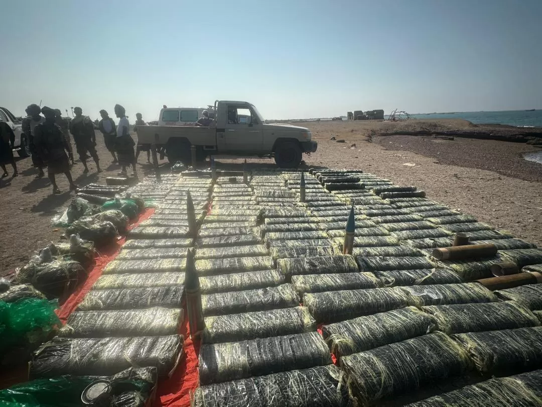 القوات الامنية : تضبط تضبط شحنة صواريخ وذخائر في طريقها لفلول ايران
